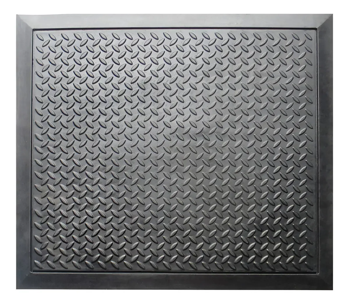 Tapete de borracha antifadiga 70 x 76 cm antiderrapante preto