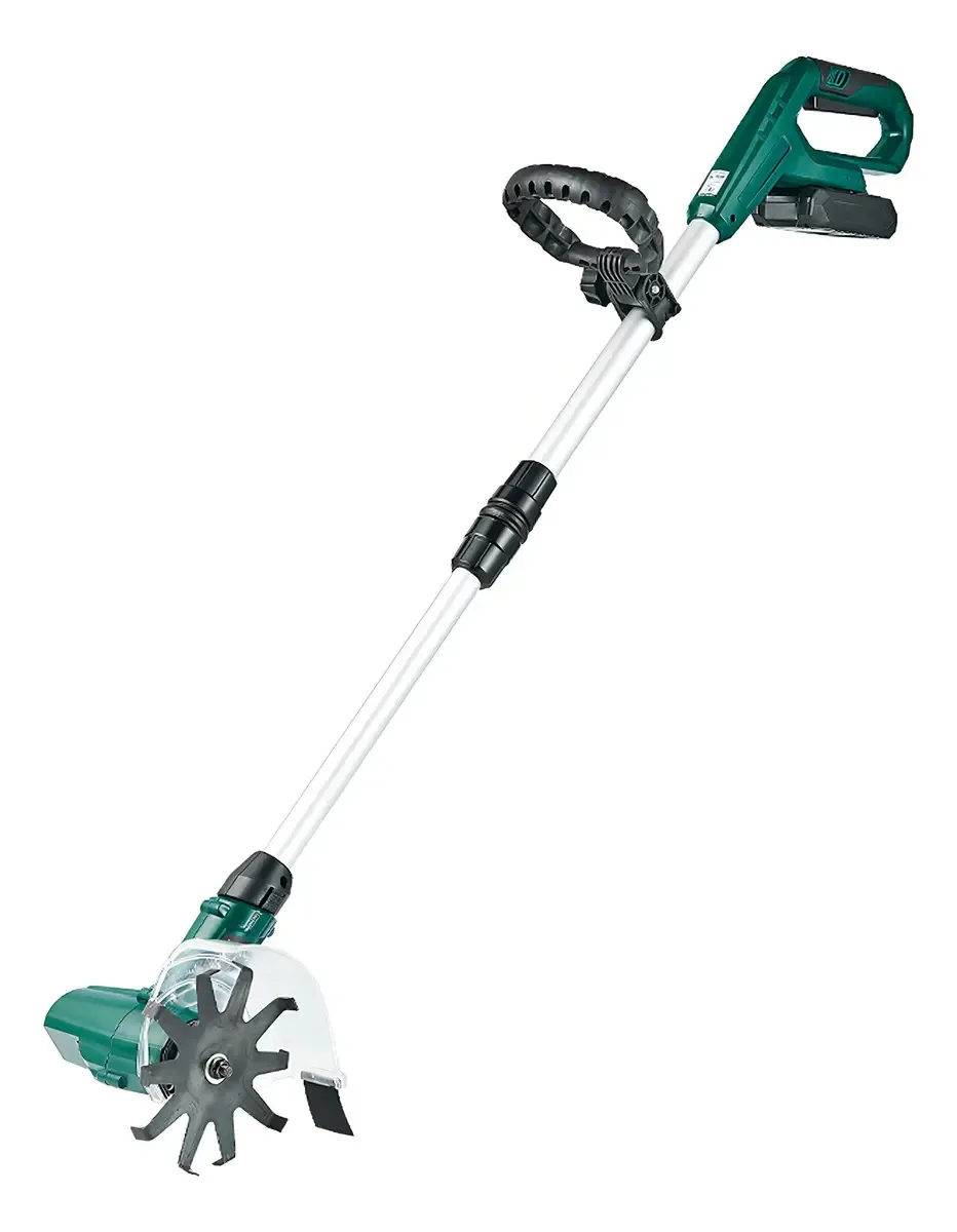 Qilin Escarificador Elétrico, Cultivador e Cultivador Elétrico de 20v, Cultivador/cultivador Elétrico Telescópico Sem Fio, Que Inclui Bateria de Lítio de 1500mah