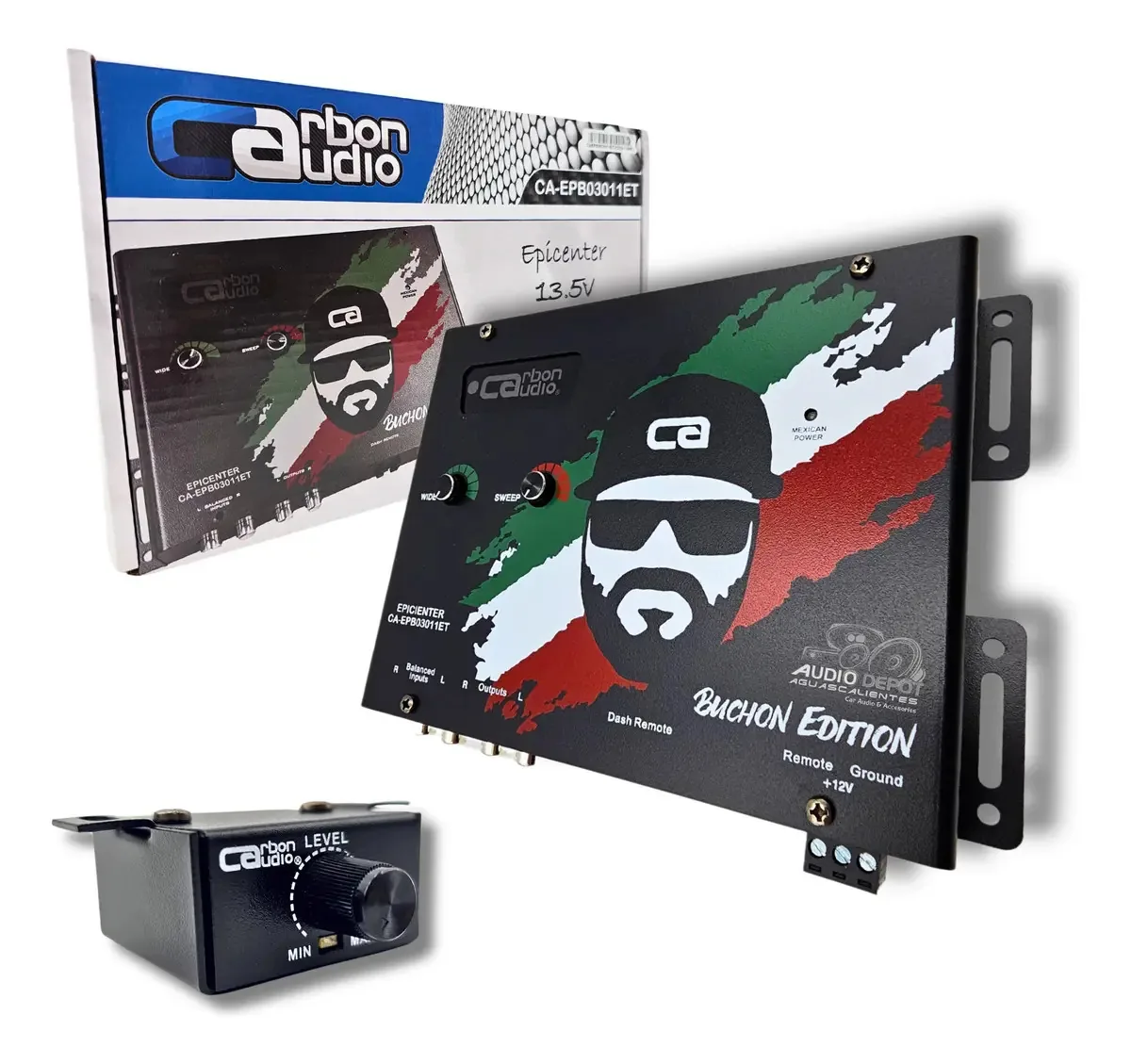 Epicentro Carbon Audio 13.5v Buchon Edition para pulseira, cor preta