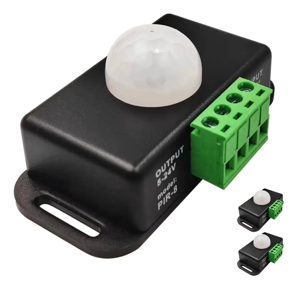 Pacote de 3 sensores de movimento LED infravermelhos 12v