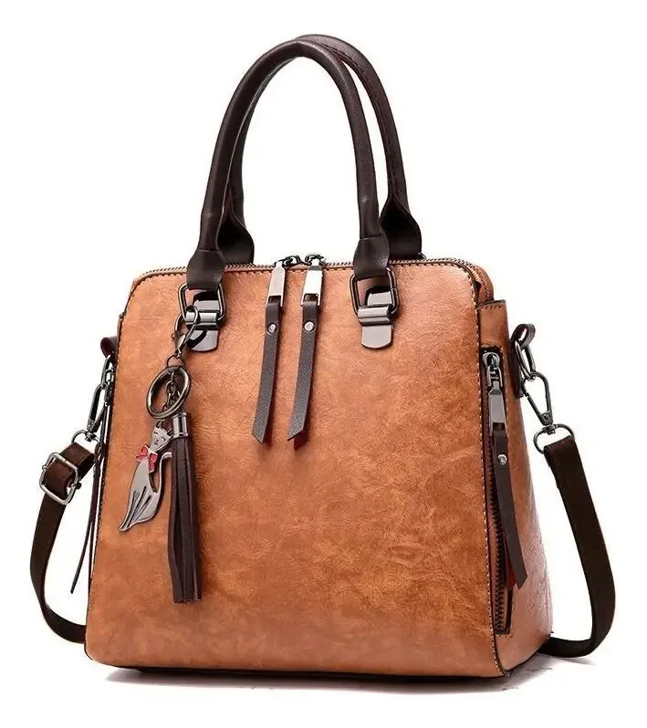 Bolsas Femininas Luxo Crossbody Bolsas Totes Macio Couro Cor Cáqui