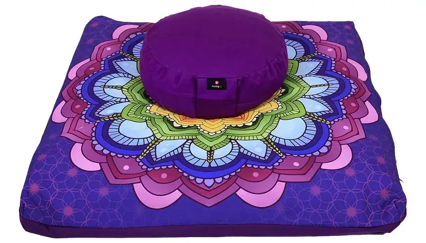 Pacote Cudegui Zafu Smooth Purple e Zabutón Chakras, marca