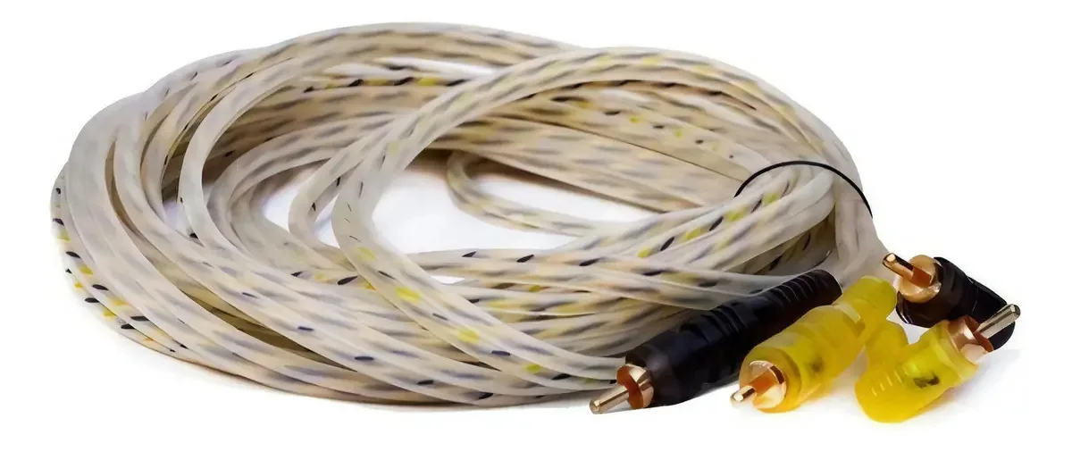 Adaptadores Rca Doubles 2x Lado Audiobahn 6.10mts Edição 2019