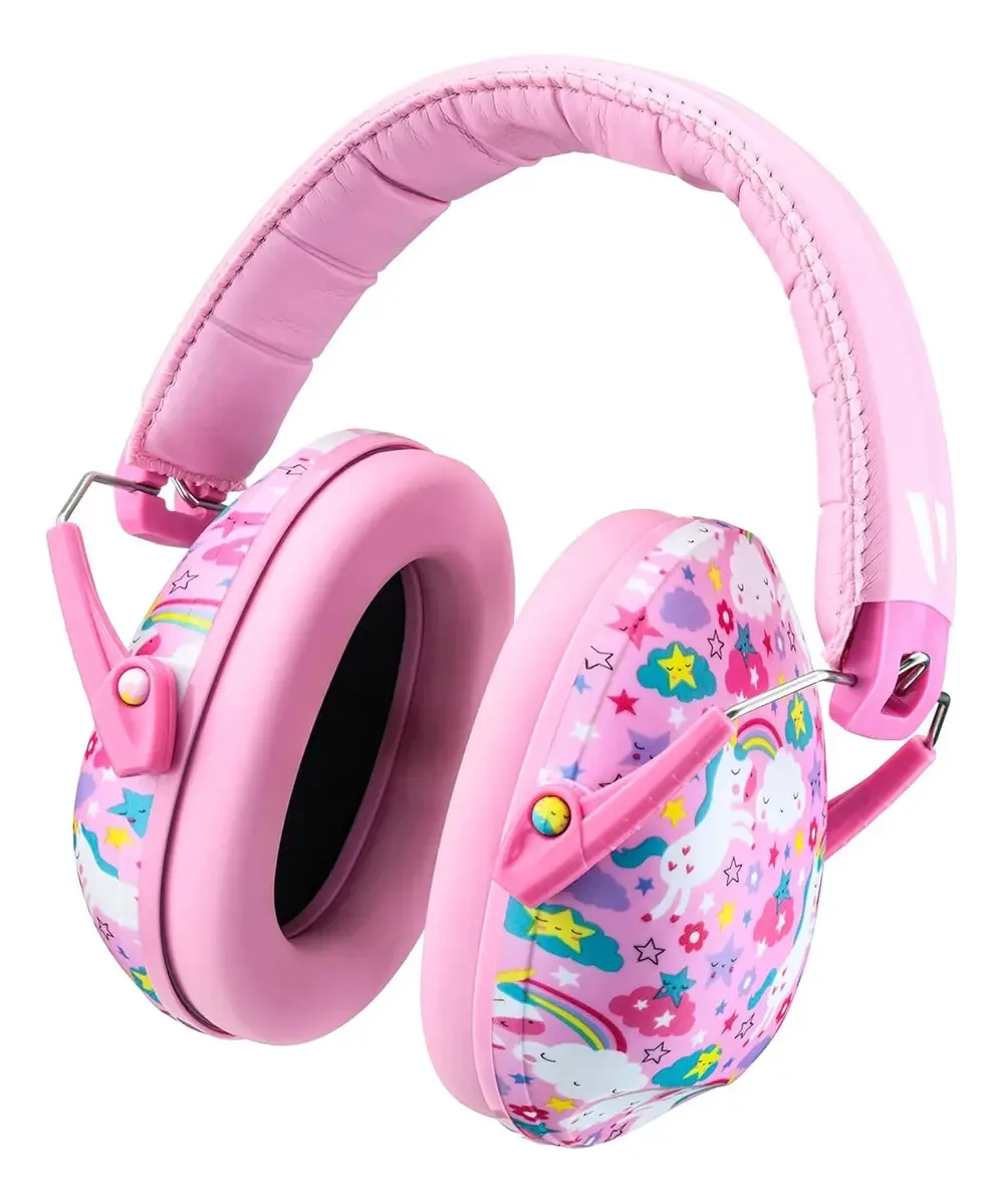 Protetores auditivos infantis Vanderfields Pink Unicorn