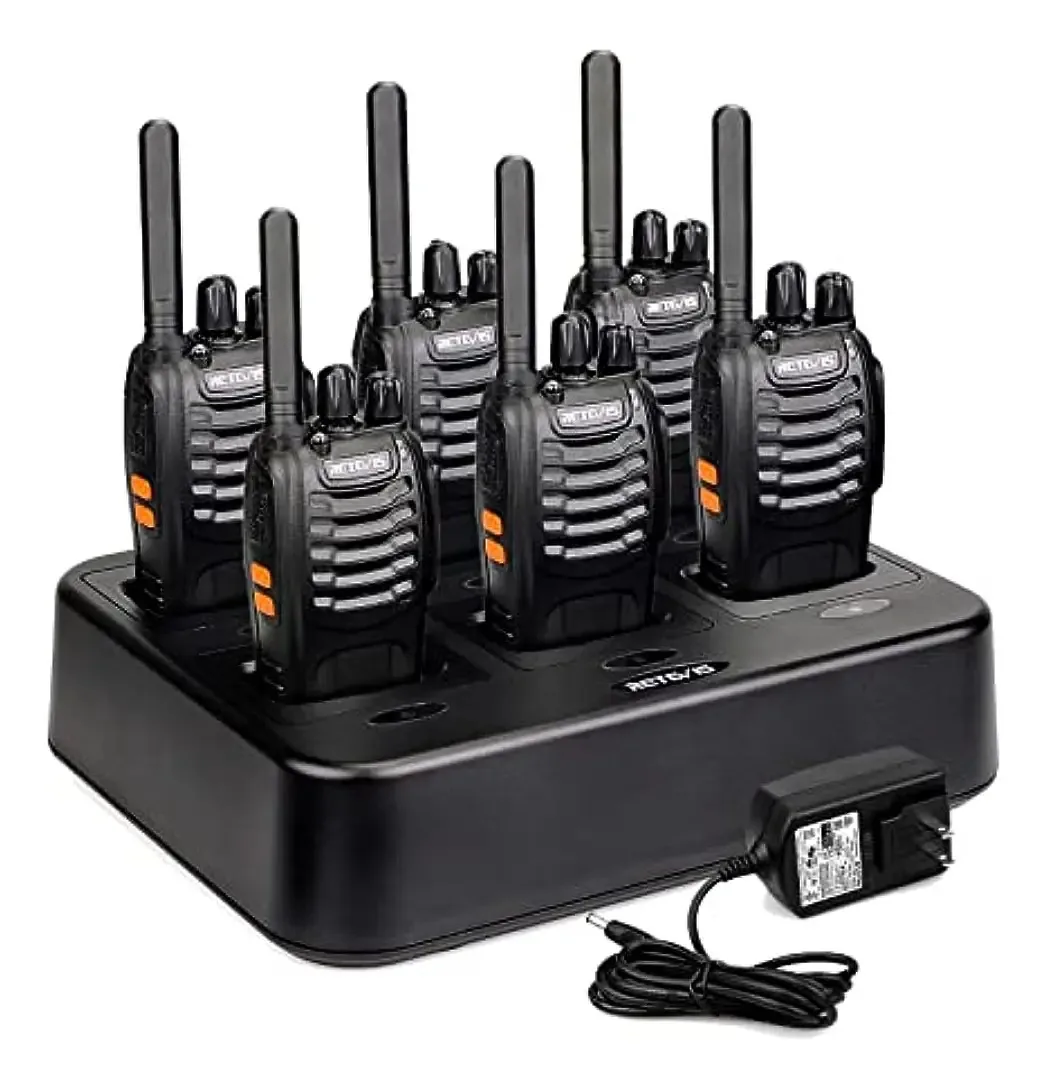 Caixa de 6, Walkie Talkies Retevis H-777 para rádios adultos