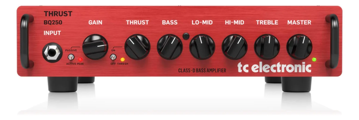 Tc Electronic Thrust Bq250 - Cabeça de baixo portátil de 2. Cor: vermelho