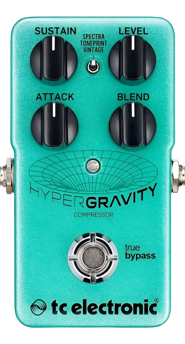 Pedal Compressor TC Electronic Hypergravity para Guitarra Elétrica 9V Verde