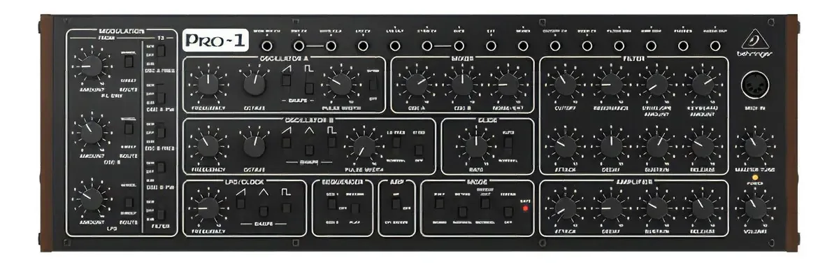 Sintetizador analógico Vco modular duplo Behringer Pro-1