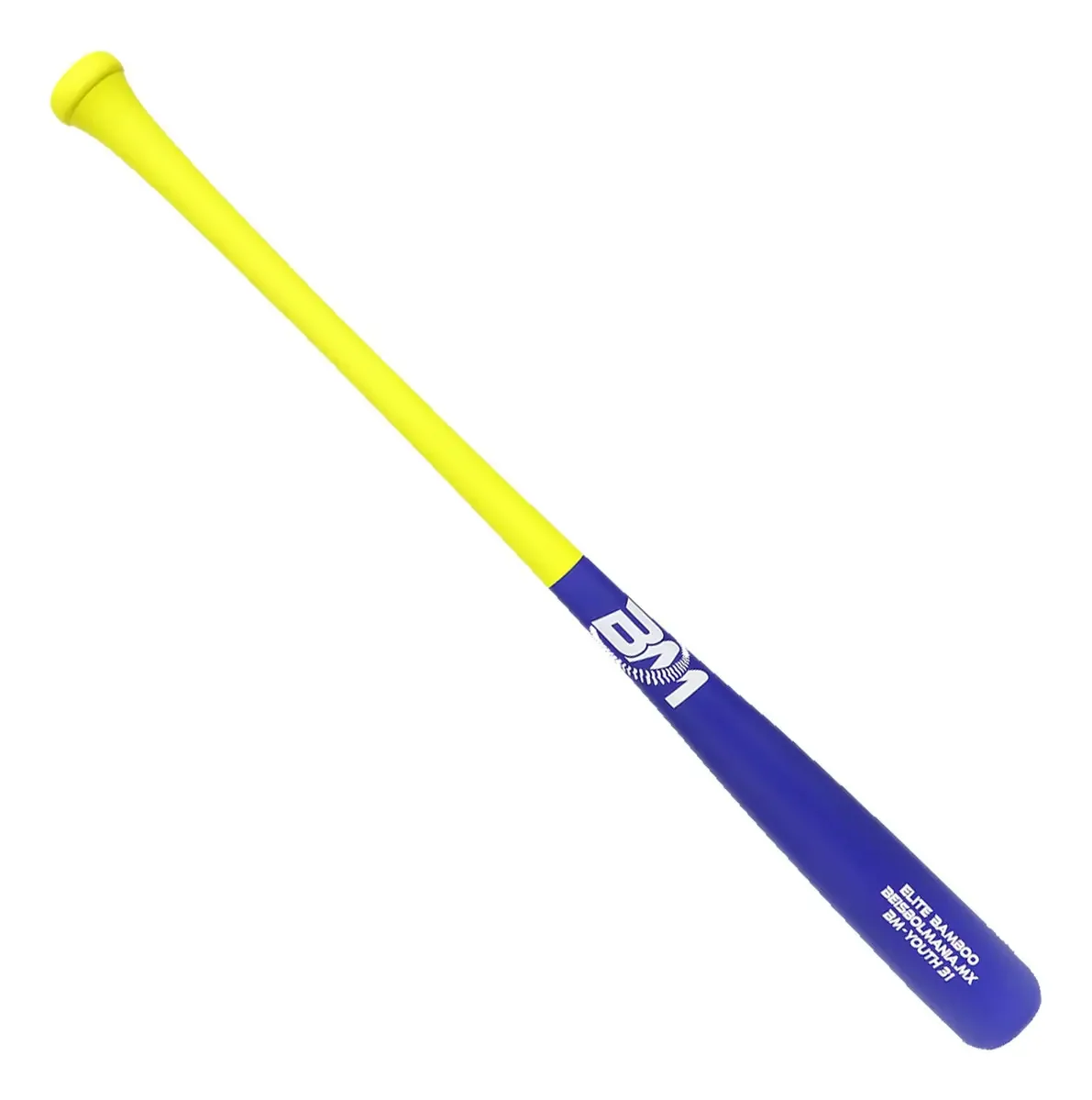 Bastão de beisebol Baseball Elite Bamboo Am Matte Blue Youth Color 30 polegadas