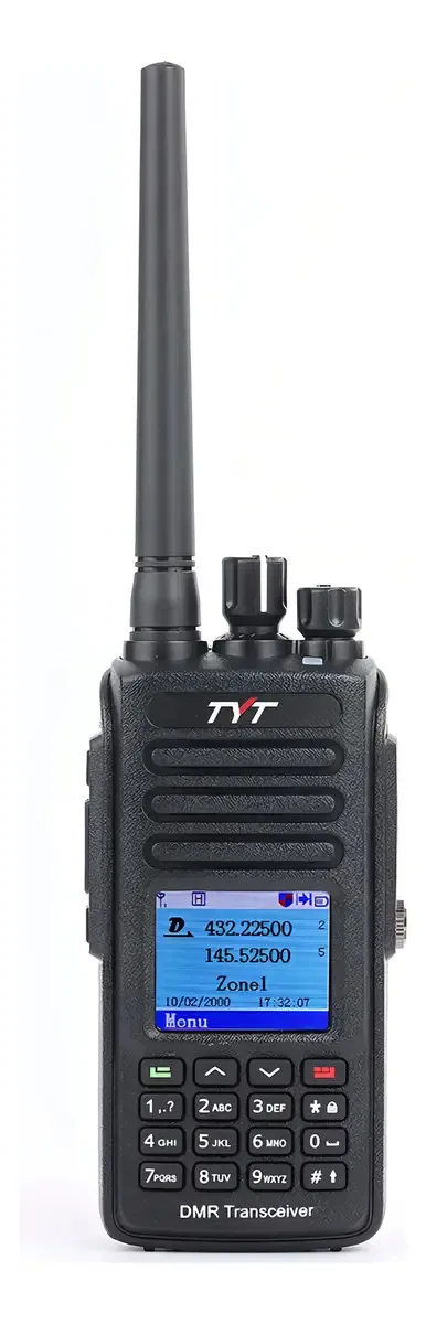Rádio DMR VHF UHF de banda dupla Tyt Md-Uv390 com GPS à prova d'água A