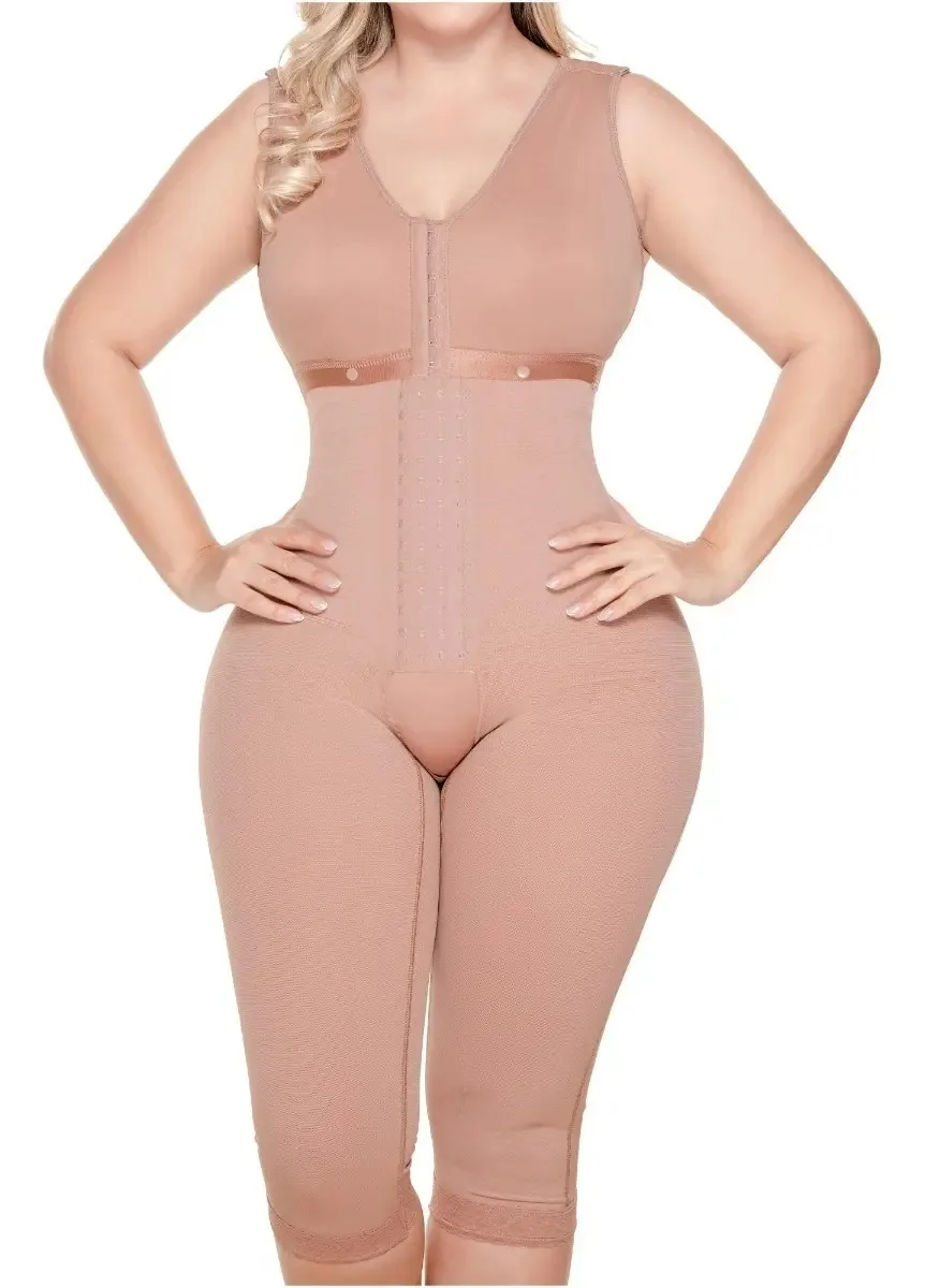 Cintas redutoras de pós-parto colombianas Sonryse 052 Mocha Color, tamanho G