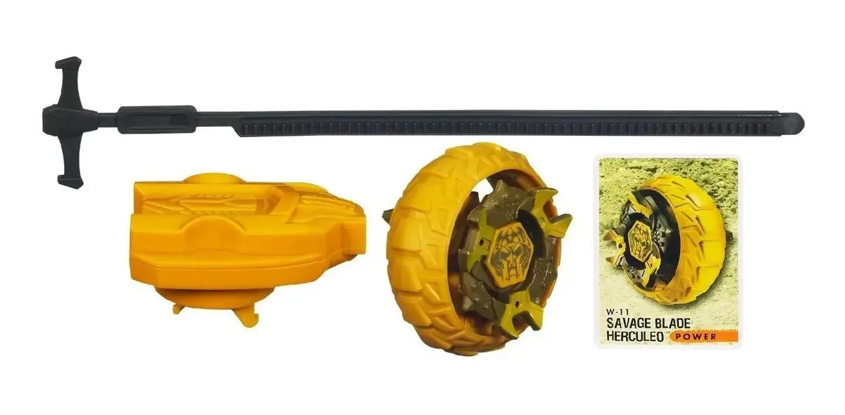 Beyblade Beywheelz Savage Blade Herculeo Cor Amarelo