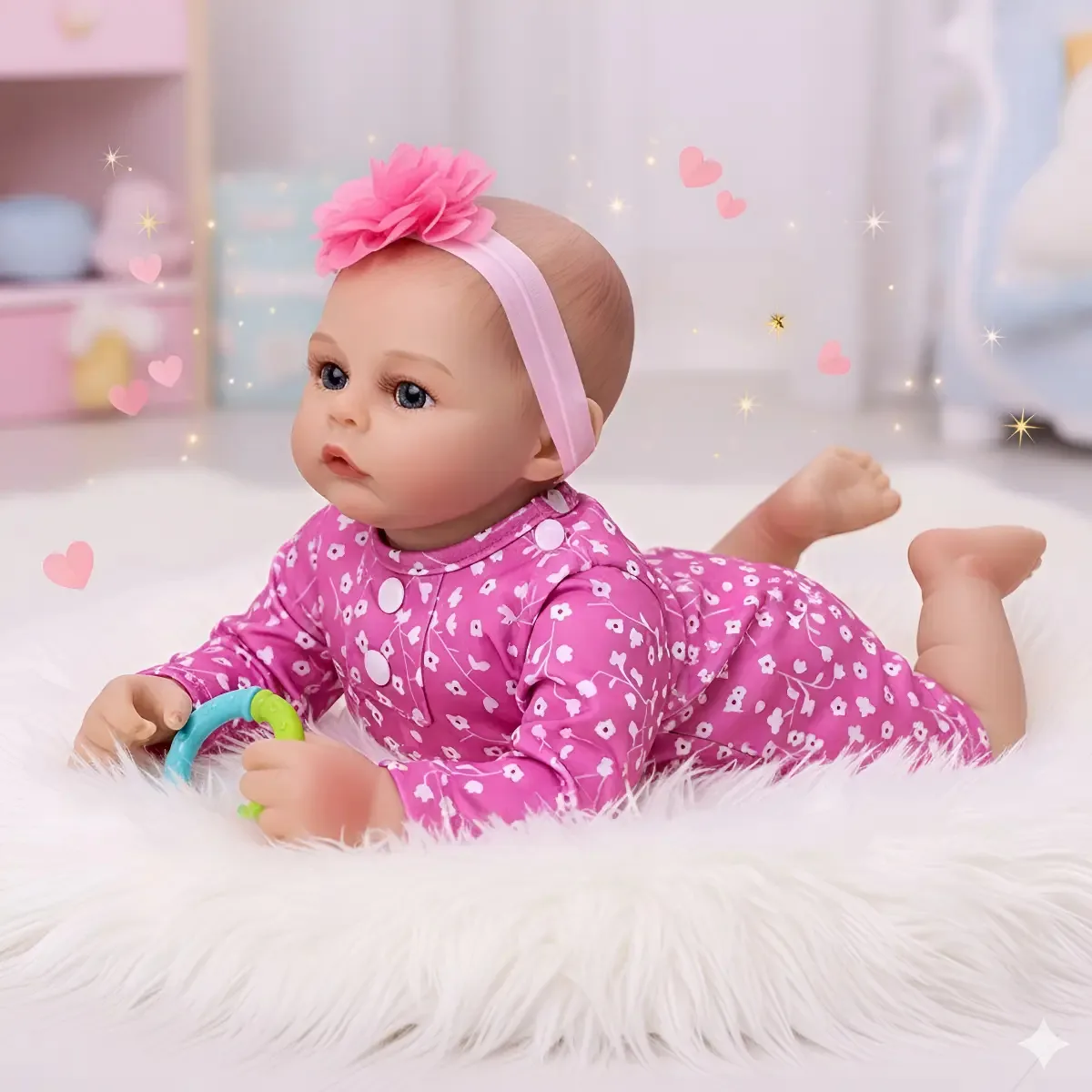 Boneca Reborn Recém-nascida Realista Acompanha Enxoval