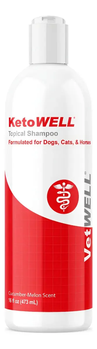 Shampoo tópico Ketowell para cães, gatos e cavalos - 16