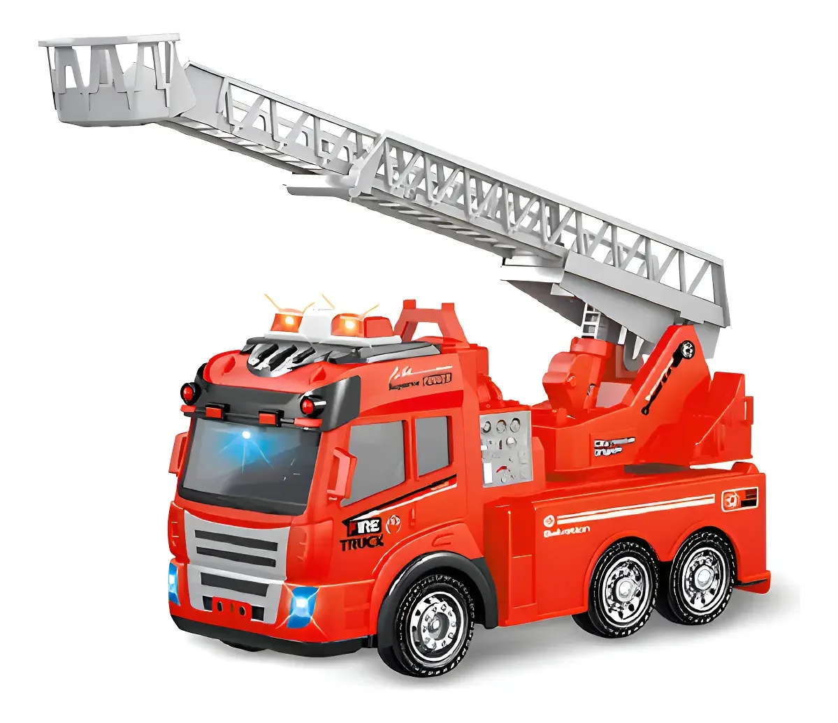 Brinquedos de caminhão de bombeiros com sirenes Light Sound Gav