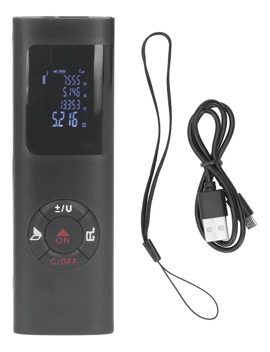 Medidor de laser de 196 pés, nivelador de fita métrica portátil