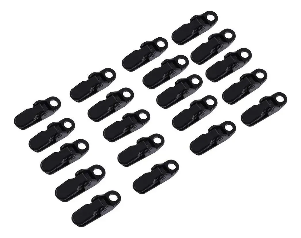 Grampos para Toldo, Conjunto de Grampos para Camping ao Ar Livre, Lona, Clipes, Grampos para Fixação ao Ar Livre, Toldo, Capa de Carro
