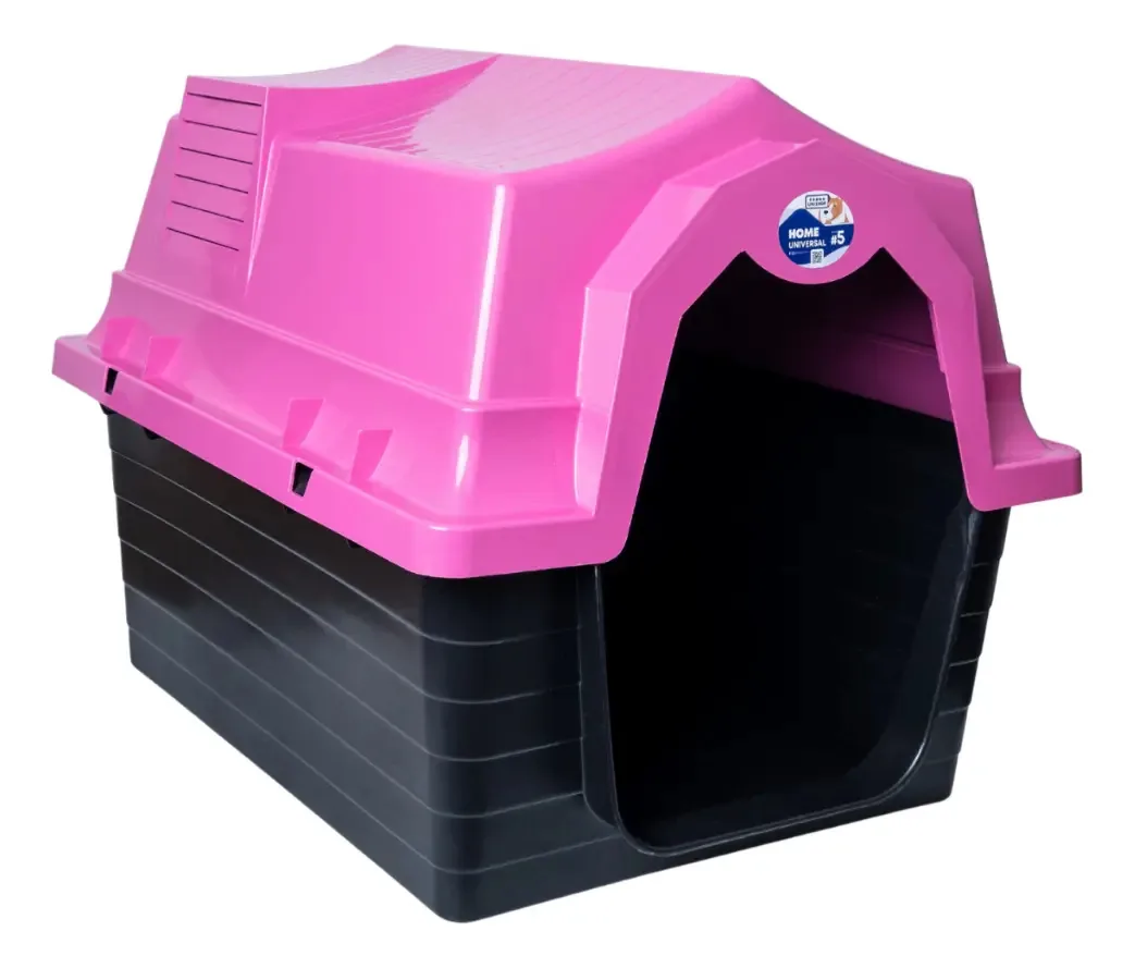 Casinha Cachorro Grande N5 Casa Pet Proteção Raios Uv Rosa