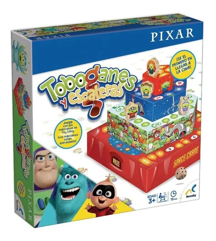 Escorregadores e escadas da Pixar