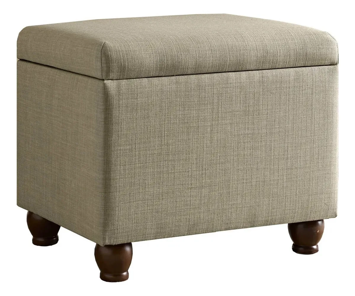 Decoração de casa Homepop | Pufe estofado reto médio