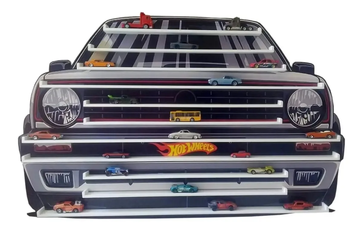 Display de carro em escala Caribe 70 X45, cor preta