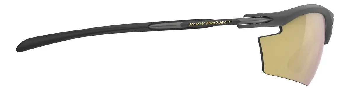 Lentes ópticas Rudy Project Rydon Rp, lente dourada, moldura cinza escuro