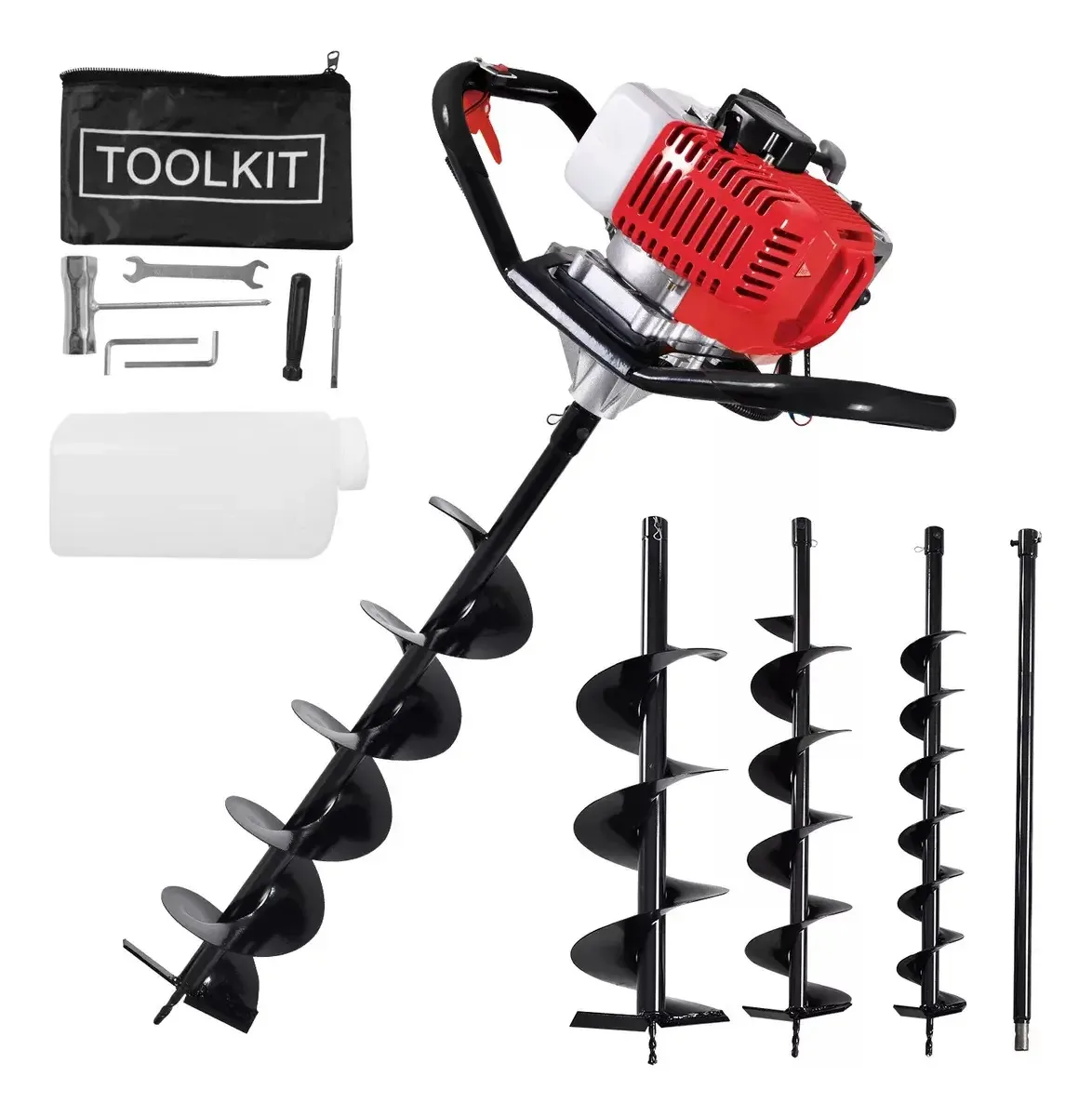 Furadeira Foreman de 2,5 HP/52ccc, brocas e presente adicional