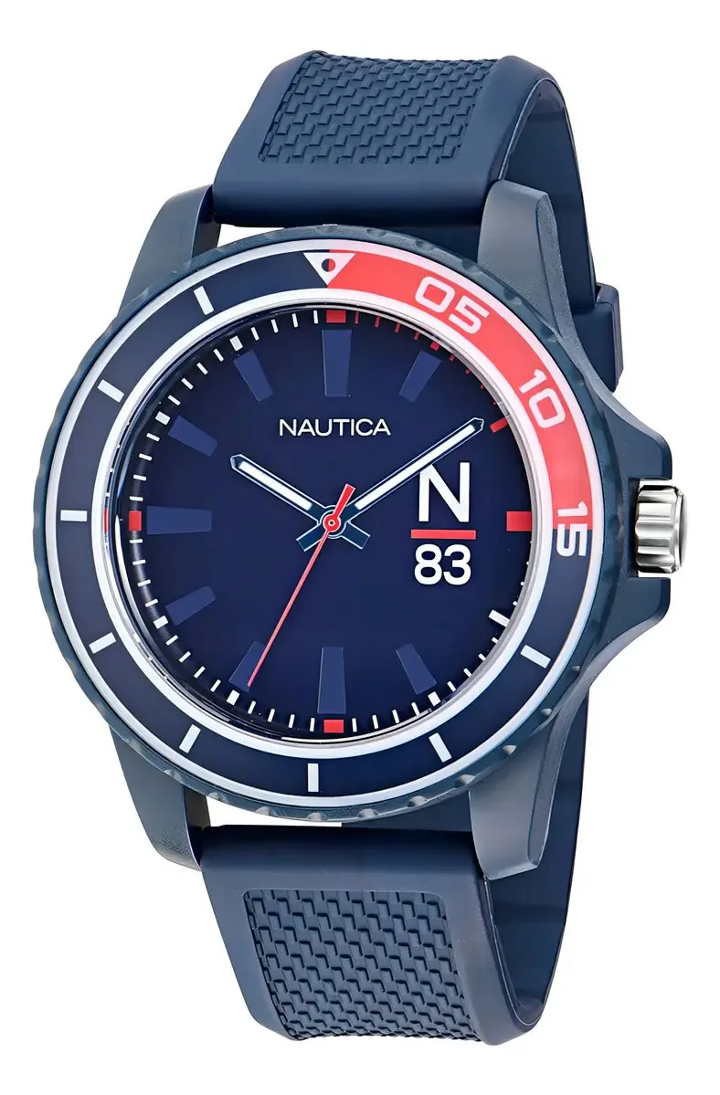 Relógio masculino Nautica Finn World Napfwf301 azul