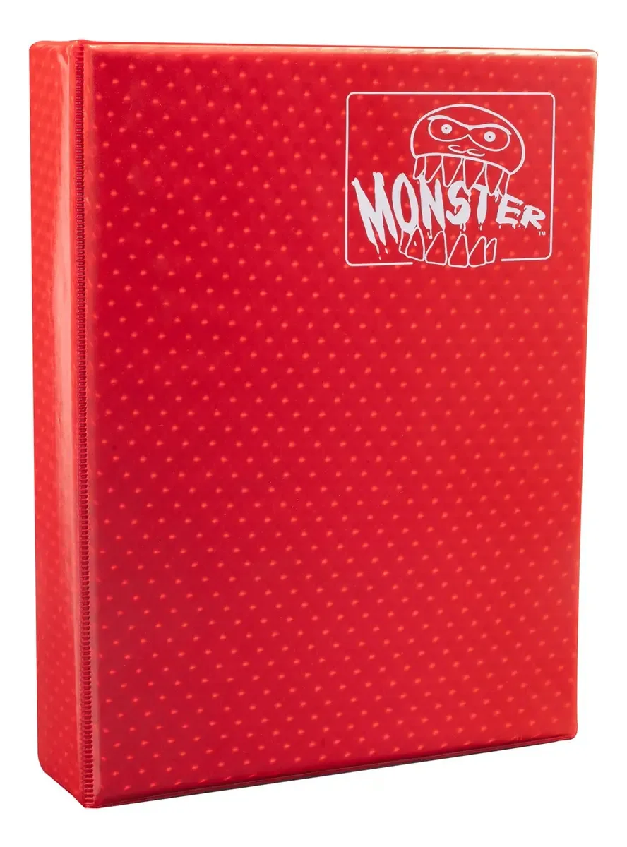 Monster Protectors Mega Red Holofoil - Pasta XL de 9 Bolsos com Capa Dura, Capacidade para 720 Cartas Colecionáveis Compatível com Pokémon, Yugioh, MTG e Outros TCG Mantém Suas Cartas