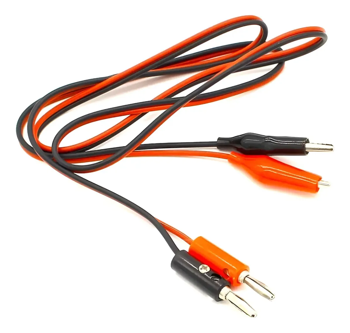 40 cabos Banana Caiman Black Red 1m cor vermelho-preto
