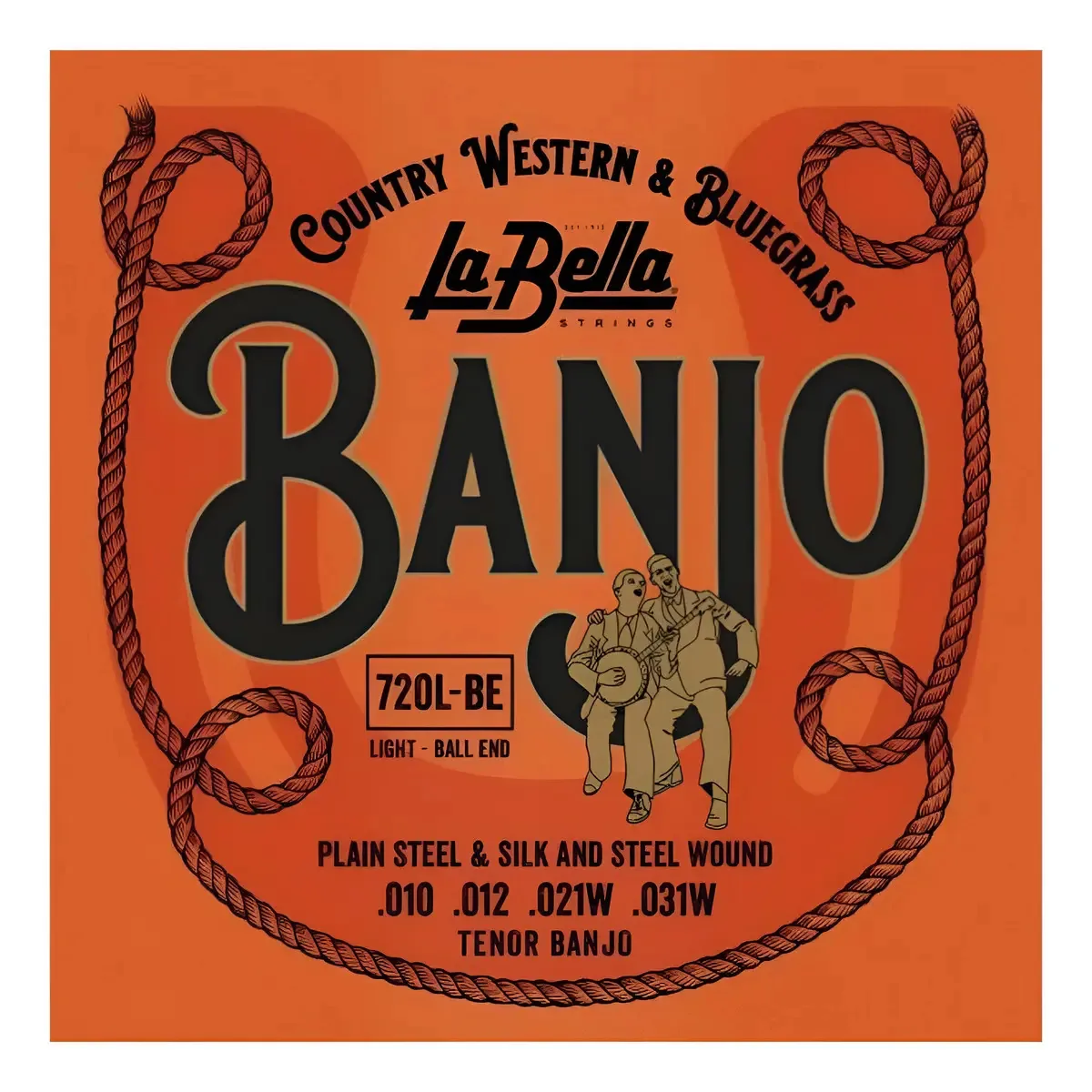 A linda corrente de banjo tenor com pontas esféricas leves. Cor Verde escuro