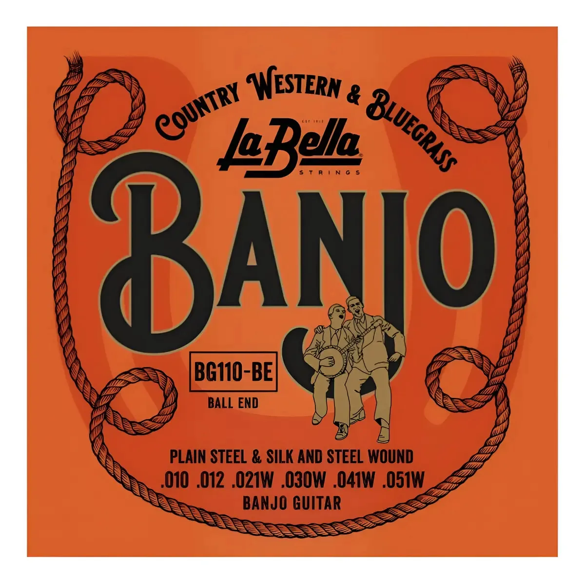 A linda corda de guitarra de banjo BG110-be com pontas de. Cor Verde escuro