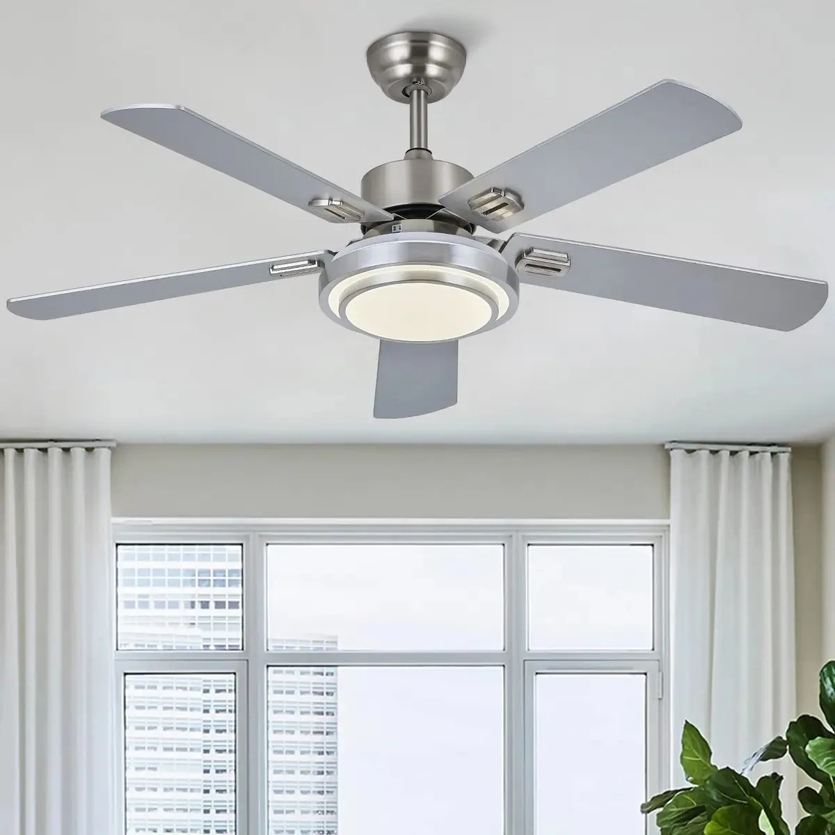 Ventiladores de teto modernos de 52 polegadas com controle R