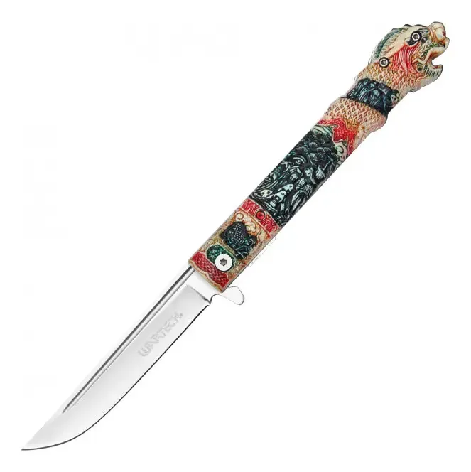 Faca de abertura assistida Highlander Color Replica Katana PWT458c