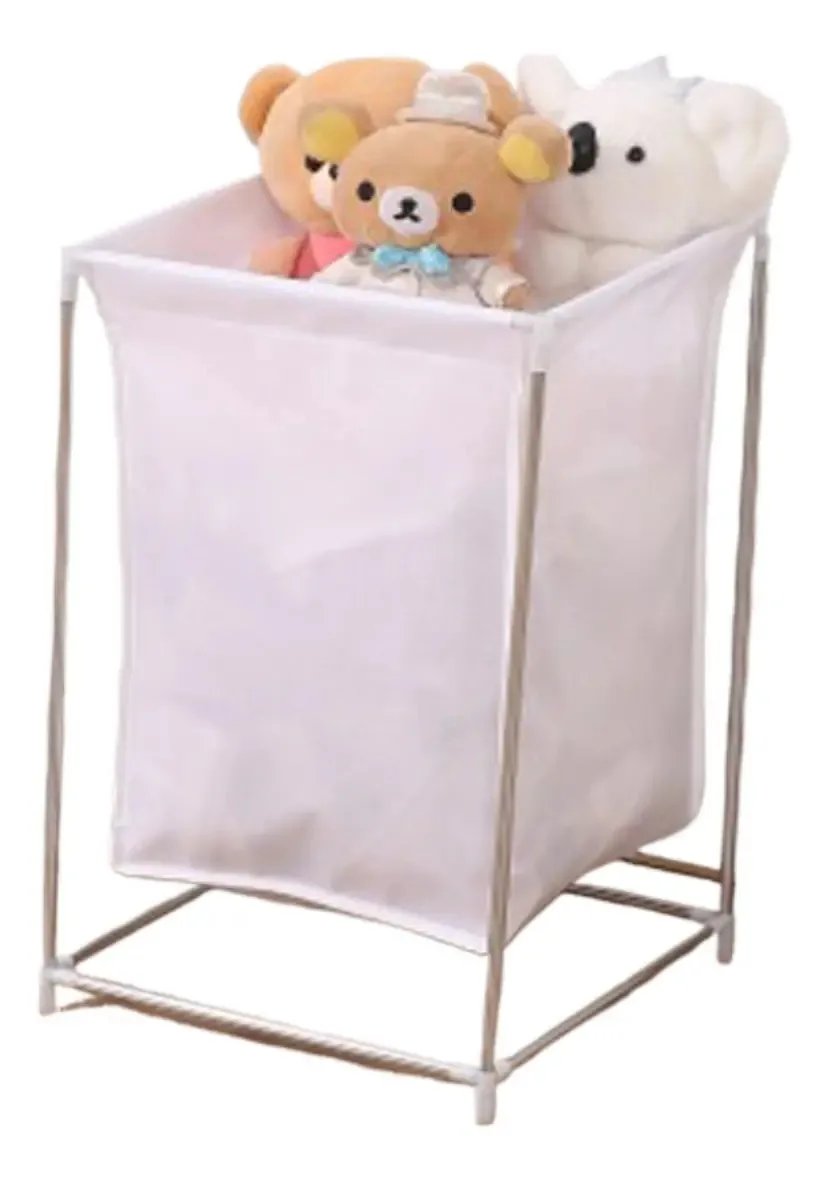 Cesto de roupa suja grande Cesto de roupa suja para armazenamento branco
