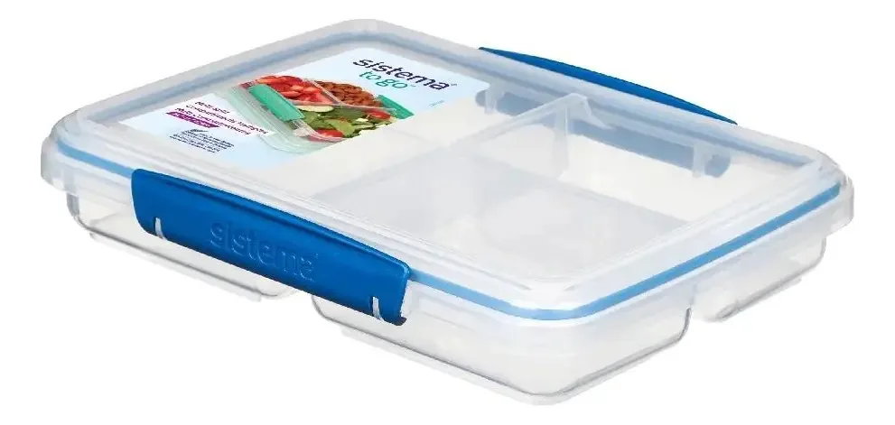 Recipiente para alimentos azul Sistema® To Go Multi Split de 820 ml