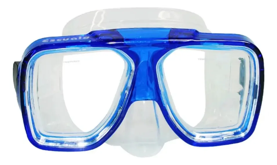 Viseira de mergulho modelo M03, cor azul