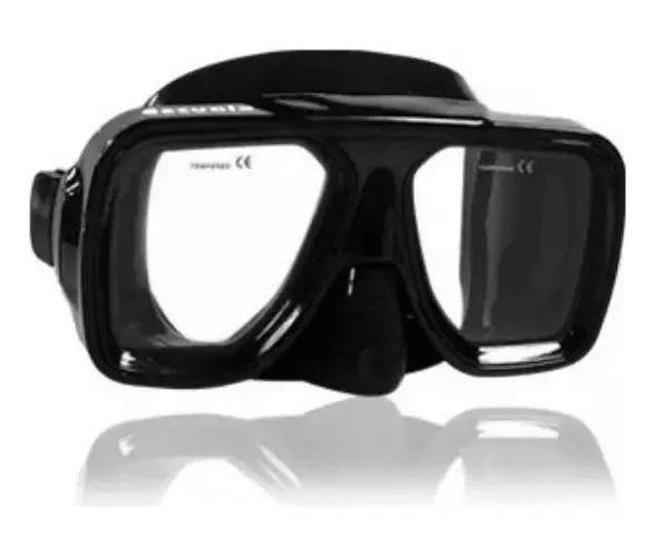 Viseira de mergulho modelo M03, cor: silicone, preto