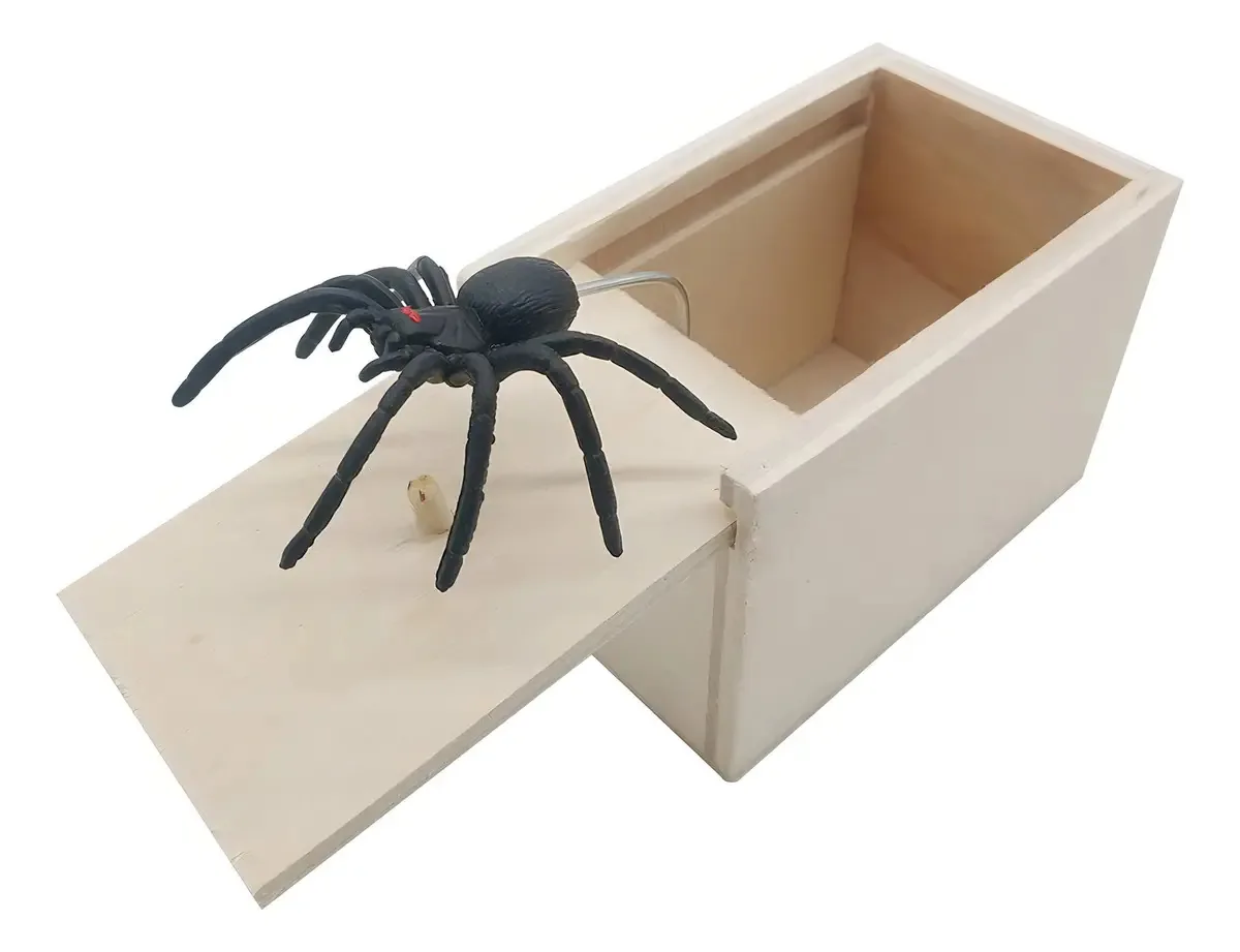 De - Spider Joke, caixa surpresa assustadora feita à mão