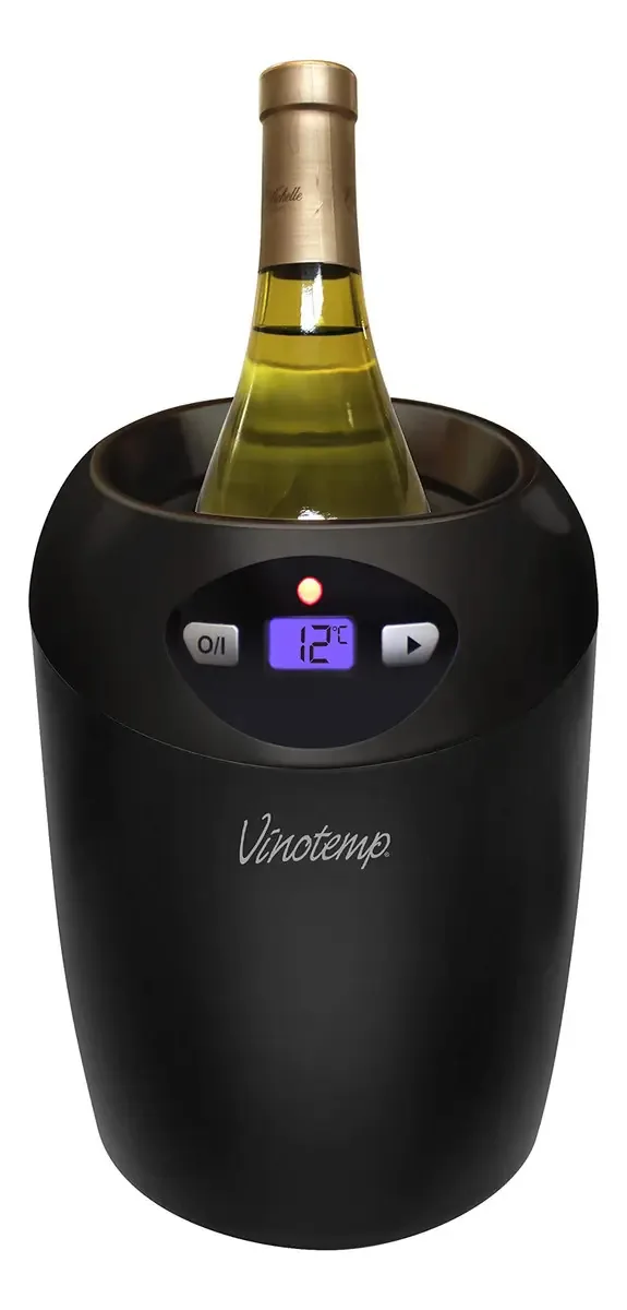 Refrigerador de champanhe e vinho Vinotemp para geladeira, design