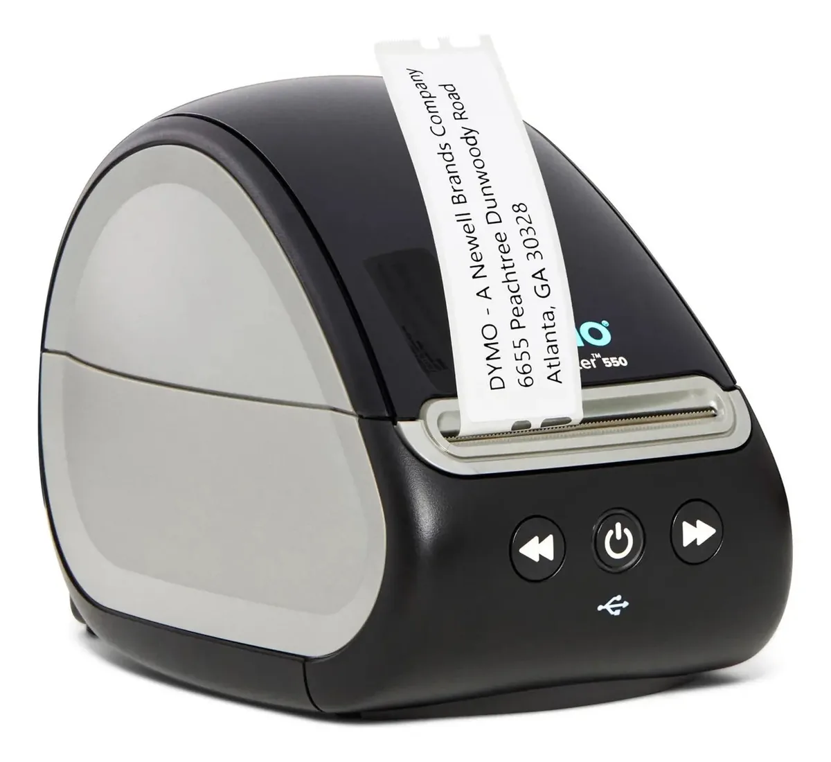Dymo Labelwriter 550 Turbo Impressora Térmica Direta de Etiquetas, Conectividade Usb e Lan Monocromática, Até 90 Etiquetas Por Minuto, 300 Ppp, Reconhecimento Automático de Etiquetas