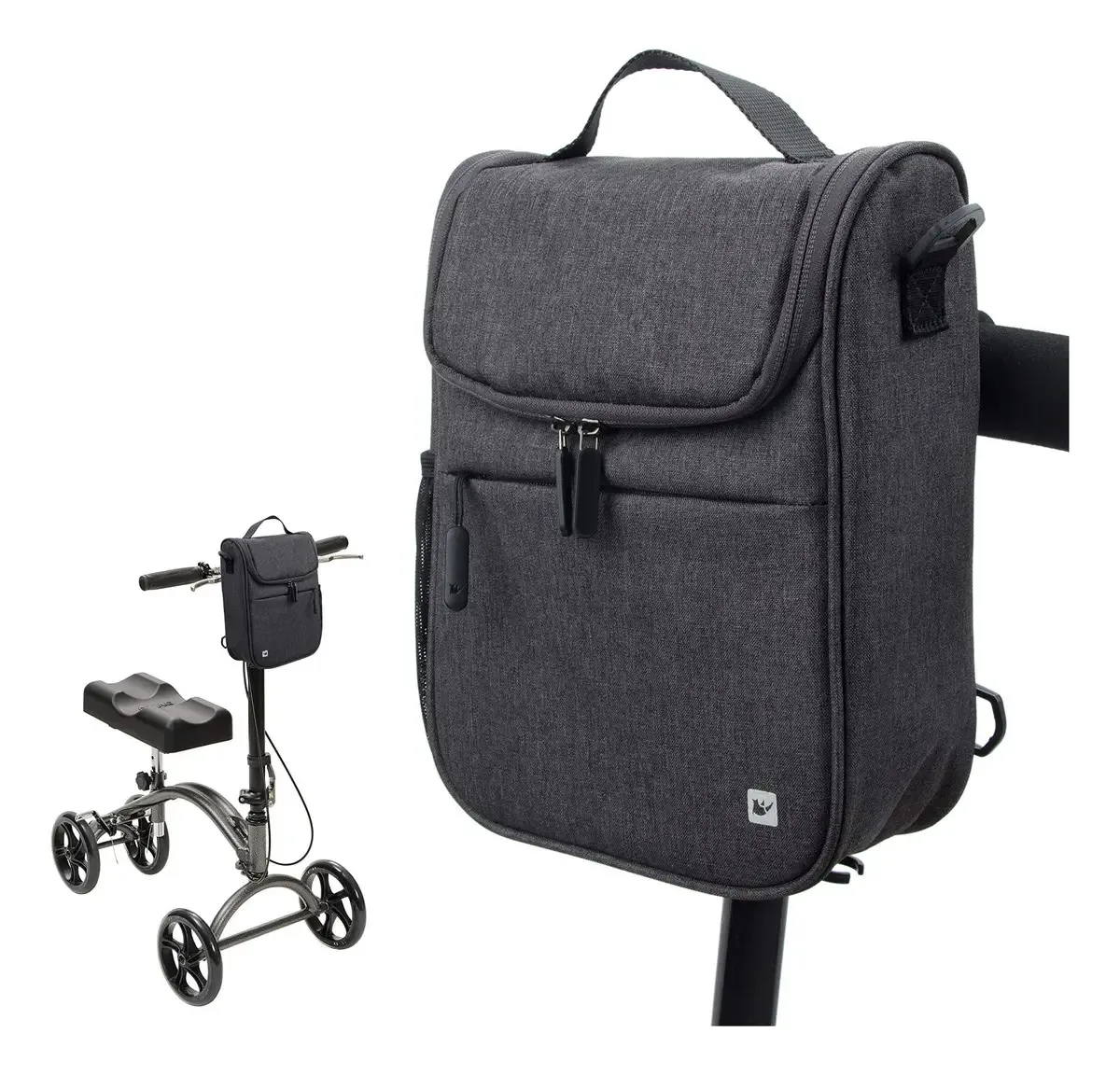 Andador ortopédico preto Pacmaxi PM90908b com assento