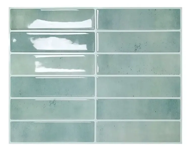 Azulejos de parede adesivos impermeáveis de vinil colorido de 4 cores