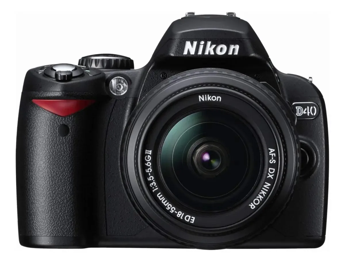 Nikon D40 DSLR cor preto