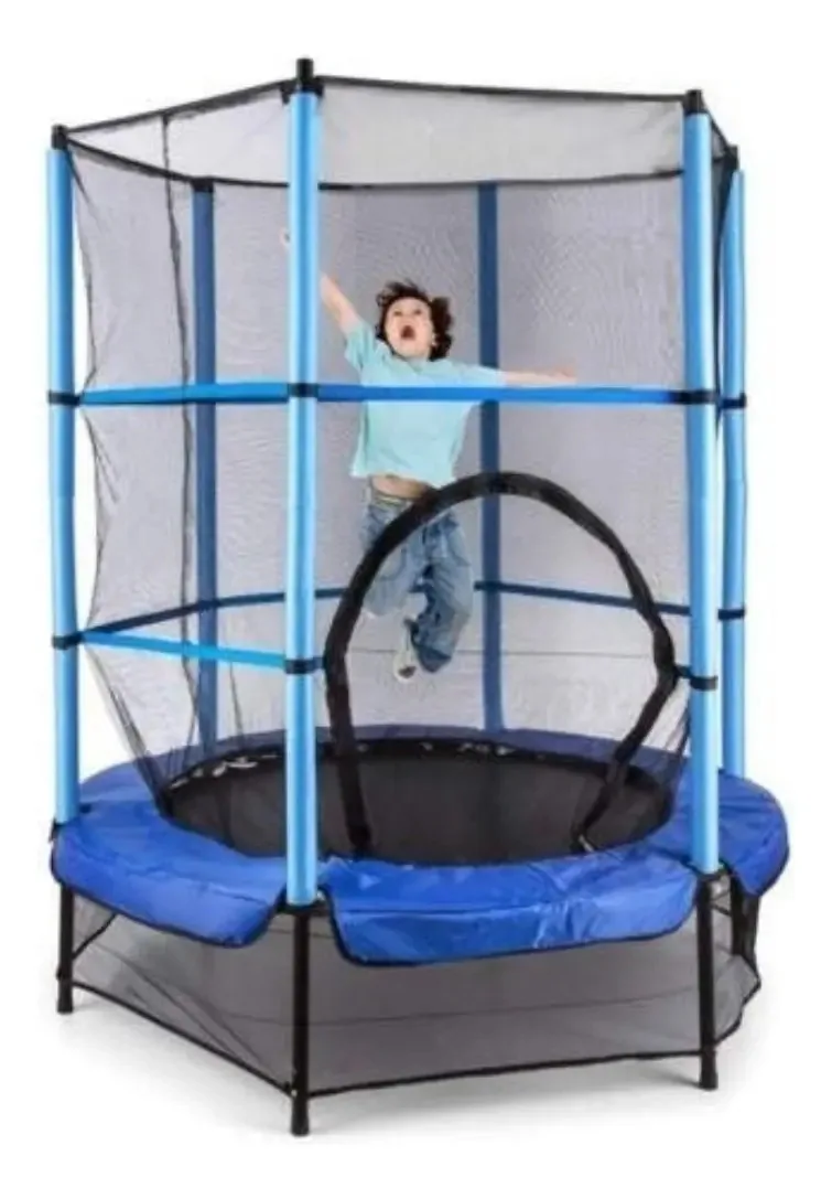 Mini cama elástica Jumping Trampolim para crianças, cores