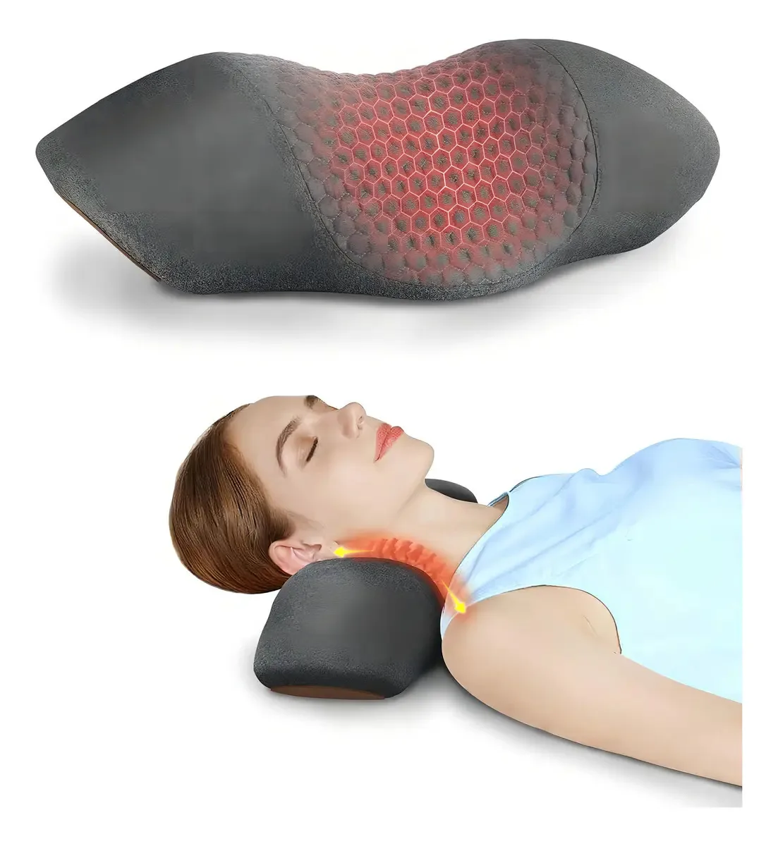 Almofada cervical: almofada de relaxamento, cor: cinza escuro