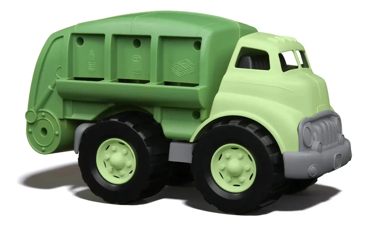 Caminhão de reciclagem de brinquedos ecológico