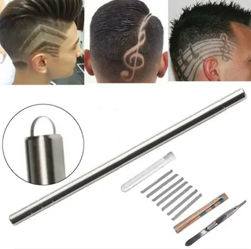 Caneta de barbear cortada para design de sobrancelha completa de barba mágica