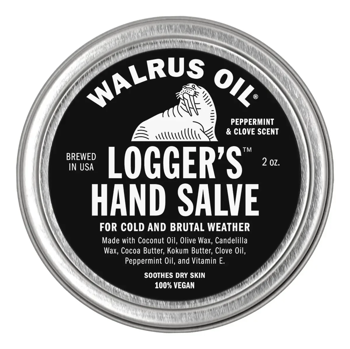 Óleo de morsa - creme para mãos Logger's Salve, 2 onças, 10