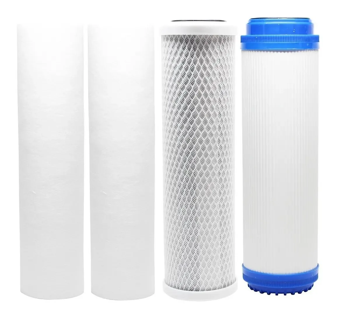 Kit de filtro de osmose reversa de substituição de 6 meses Pp X2, Gac, Cto